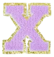 Letter Patches: Lavender