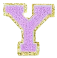 Letter Patches: Lavender