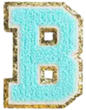 Letter Patches: Teal
