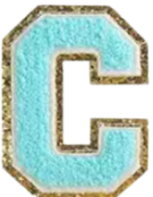 Letter Patches: Teal
