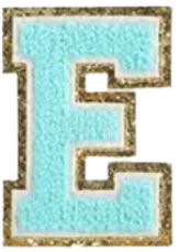 Letter Patches: Teal