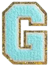 Letter Patches: Teal
