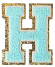 Letter Patches: Teal