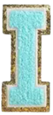 Letter Patches: Teal