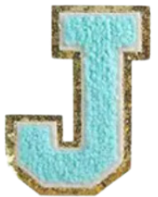 Letter Patches: Teal