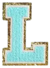 Letter Patches: Teal
