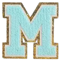 Letter Patches: Teal