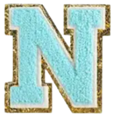 Letter Patches: Teal
