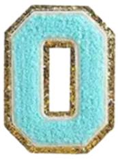 Letter Patches: Teal