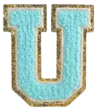 Letter Patches: Teal