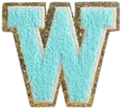 Letter Patches: Teal