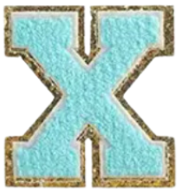 Letter Patches: Teal