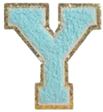 Letter Patches: Teal