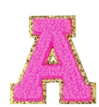 Letter Patches: Bubblegum Pink