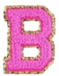 Load image into Gallery viewer, Letter Patches: Bubblegum Pink
