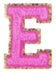 Letter Patches: Bubblegum Pink
