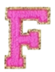 Load image into Gallery viewer, Letter Patches: Bubblegum Pink
