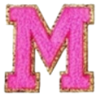 Letter Patches: Bubblegum Pink