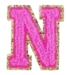 Load image into Gallery viewer, Letter Patches: Bubblegum Pink
