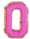 Letter Patches: Bubblegum Pink