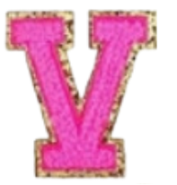 Letter Patches: Bubblegum Pink