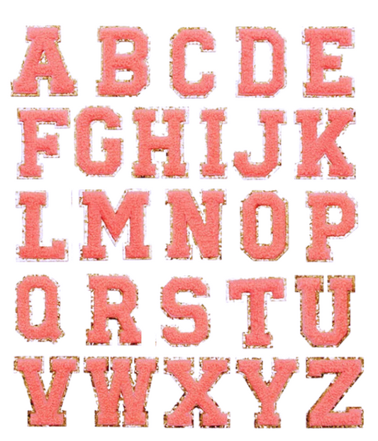 Letter Patches: Coral