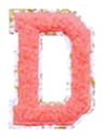 Letter Patches: Coral