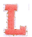 Letter Patches: Coral