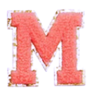 Letter Patches: Coral