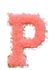 Letter Patches: Coral
