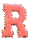 Letter Patches: Coral