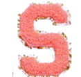 Letter Patches: Coral