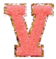 Letter Patches: Coral