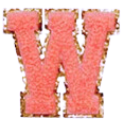 Letter Patches: Coral
