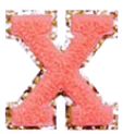 Letter Patches: Coral