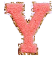 Letter Patches: Coral