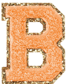 Letter Patches: SCL Rainbow Glitter