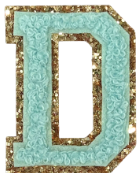Letter Patches: SCL Rainbow Glitter