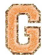 Letter Patches: SCL Rainbow Glitter