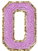 Letter Patches: SCL Rainbow Glitter