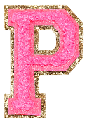 Letter Patches: SCL Rainbow Glitter