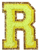 Letter Patches: SCL Rainbow Glitter