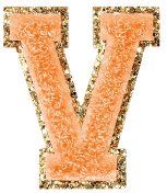 Letter Patches: SCL Rainbow Glitter