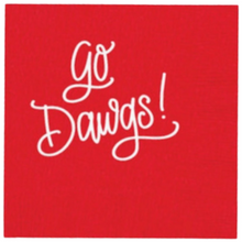 Load image into Gallery viewer, Go Dawgs Red Napkins
