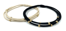 Load image into Gallery viewer, Erin Gray 3mm Gold Water Pony Waterproof Bracelet Hair Bands
