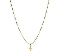 Load image into Gallery viewer, Erin Gray 14k Gold Baby Bliss Necklace Luxe Cross
