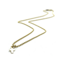 Load image into Gallery viewer, Erin Gray 14k Gold Baby Bliss Necklace Luxe Cross
