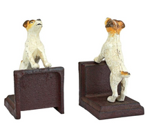 Load image into Gallery viewer, Cast Iron Jack Russell Terrier Bookends
