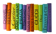 Load image into Gallery viewer, Decorative Books: Black Lettering on Colorful Spine
