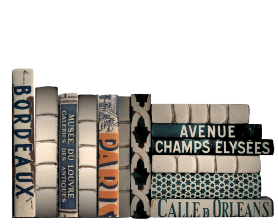 Decorative Books: Blue Location Themed